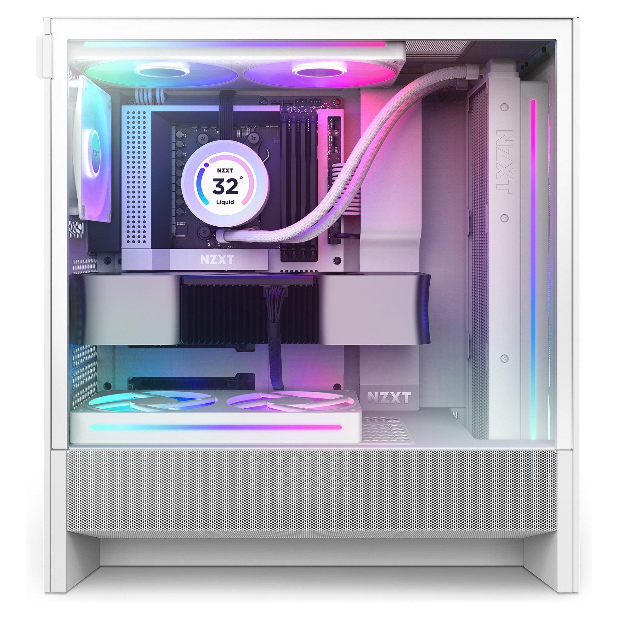 Kasë NZXT H5 Flow RGB CC-H52FW-R1 -Bardhë - 2