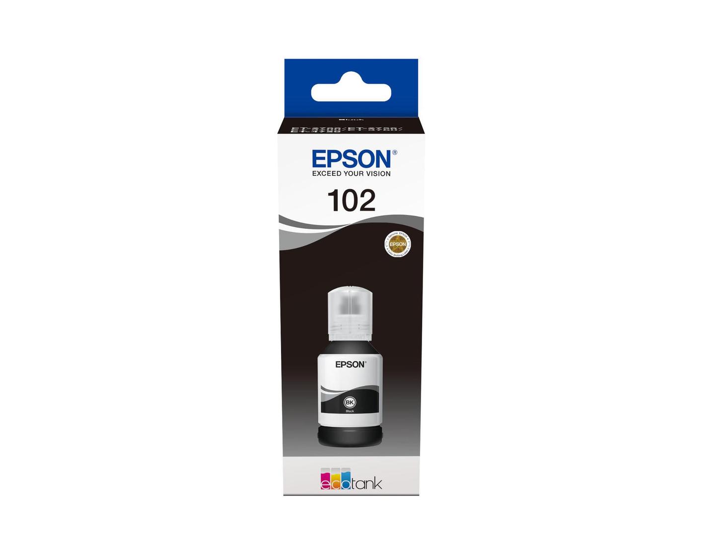 INK Epson 102 / C13T03R140 / 7.500 faqe / Standard - Zezë - 1