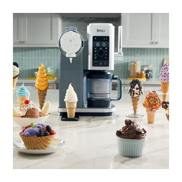 Aparat për Akullore Ninja CREAMi Swirl NC701EU, 800W, 13 Programe, 2 Enë nga 480ml - Argjend - 2