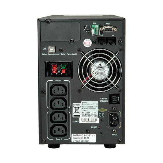 UPS ROLINE ProSecure III 1000, 1000 VA, 900 W, Online, 4 Priza IEC C13, Tower – Zezë
