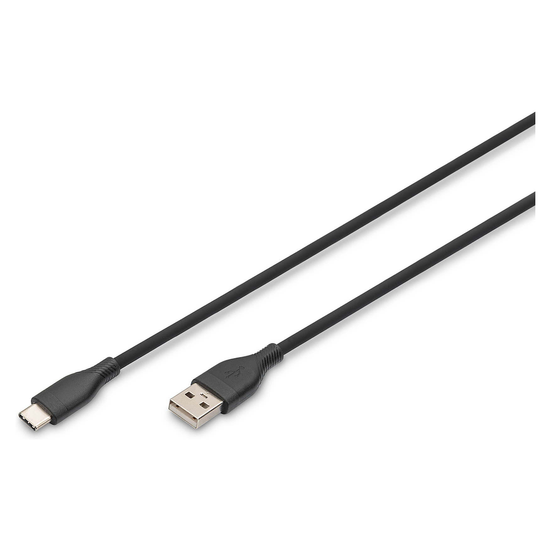 Kabllo USB 2.0 / Typ‑C–A / Silikon / Straight‑Straight / 0.5 m / DIGITUS – Zezë - 1
