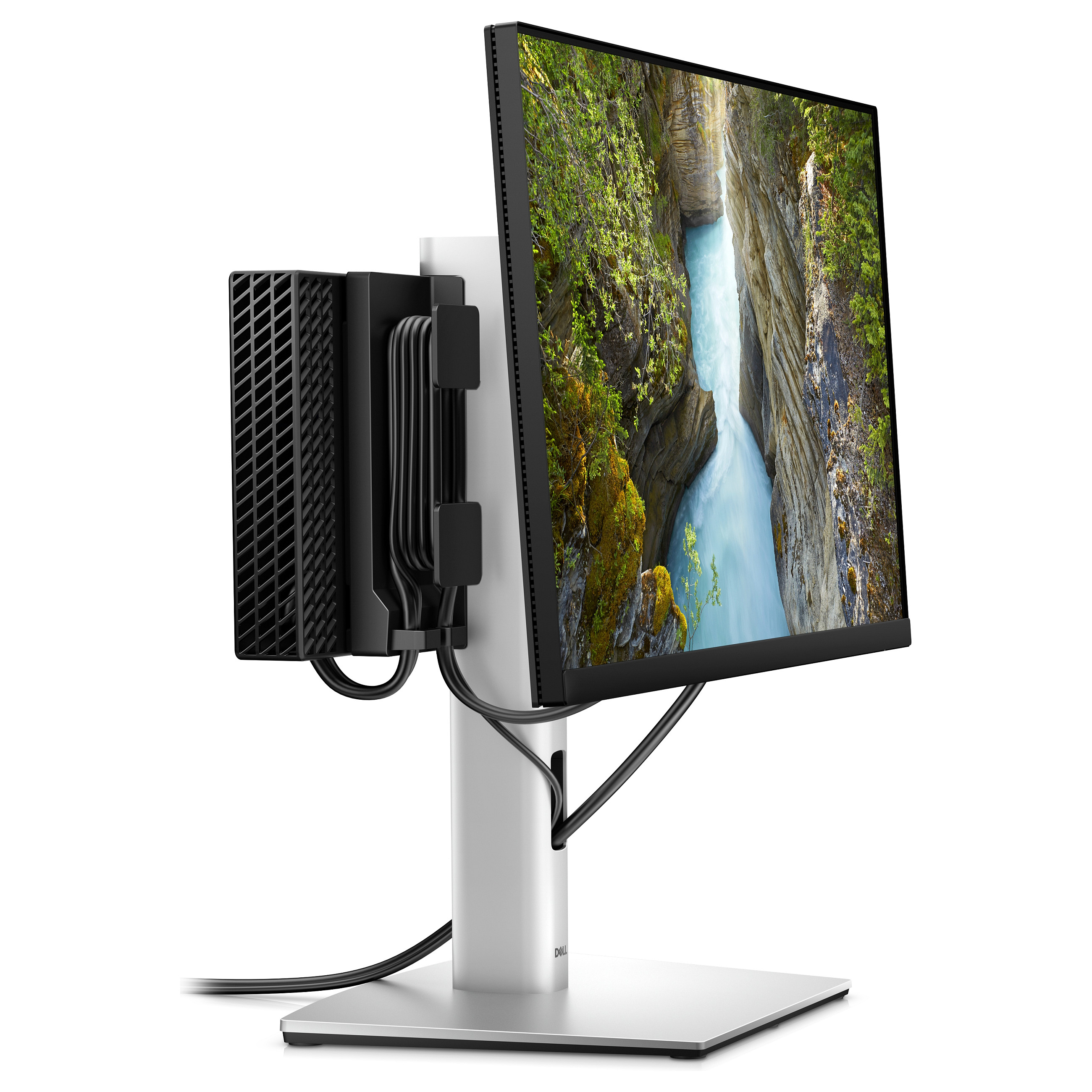 Mbajtëse për Monitor Dell Micro Form Factor All-in-One Stand Monitor Stand 19'-27' 5.8kg Silver - 4