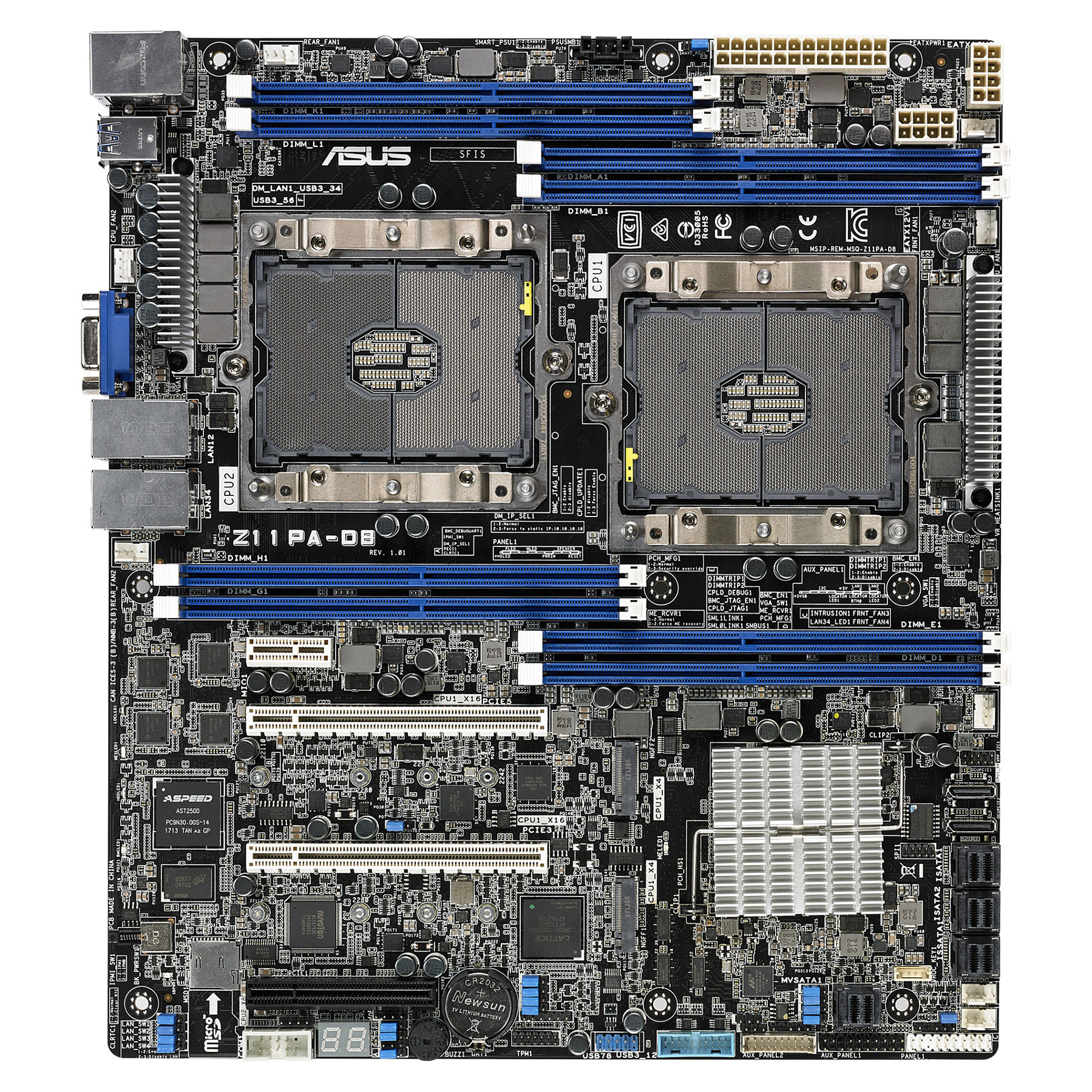 Pllakë Amë ASUS Z11PA-D8 / Intel LGA3647 / DDR4 / CEB / 1GbE LAN - 2