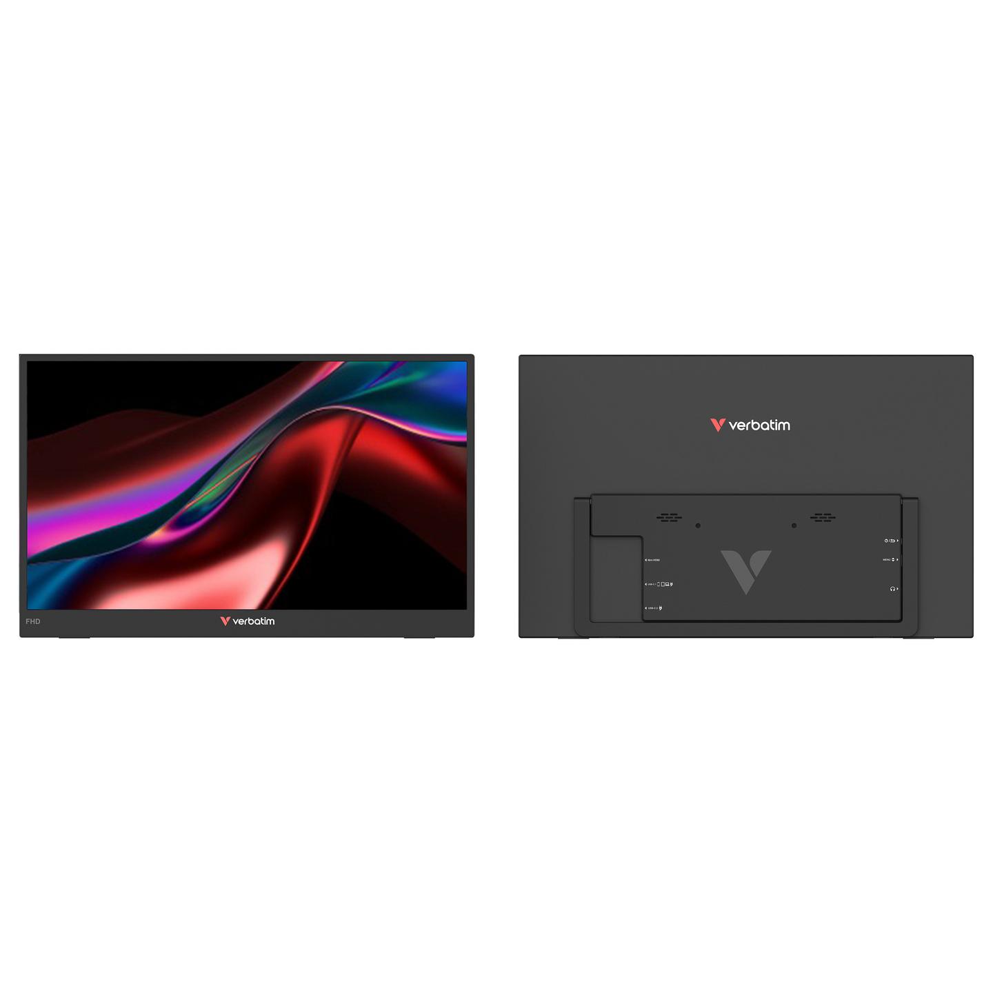 Monitor Portativ Verbatim LIGHT FHD Touch / 15.6" / Full HD LCD Touchscreen / USB-C+Audio - Zezë - 5