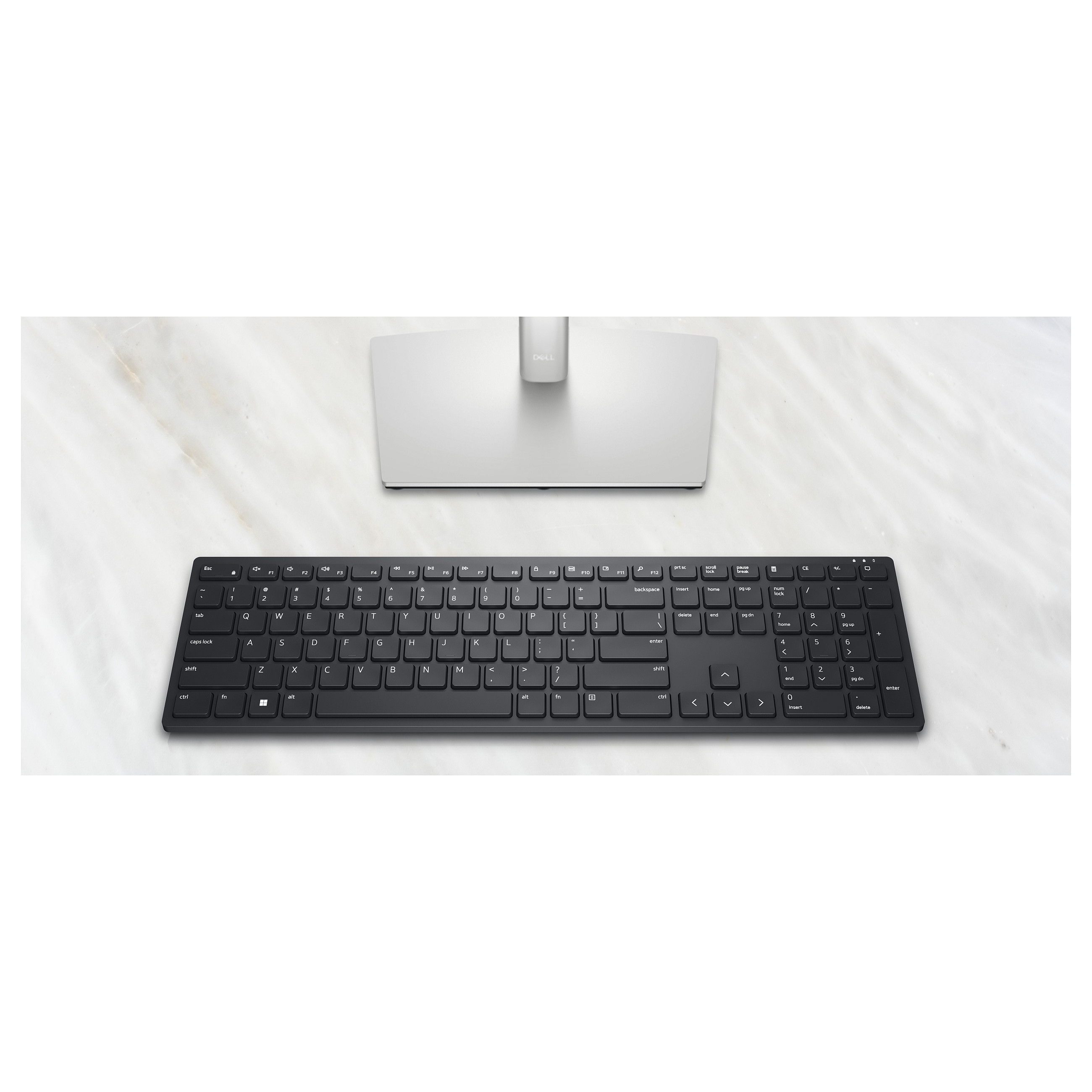 Tastierë pa kabllo DELL KB500 / 2.4 GHz / QWERTZ - Zezë - 8