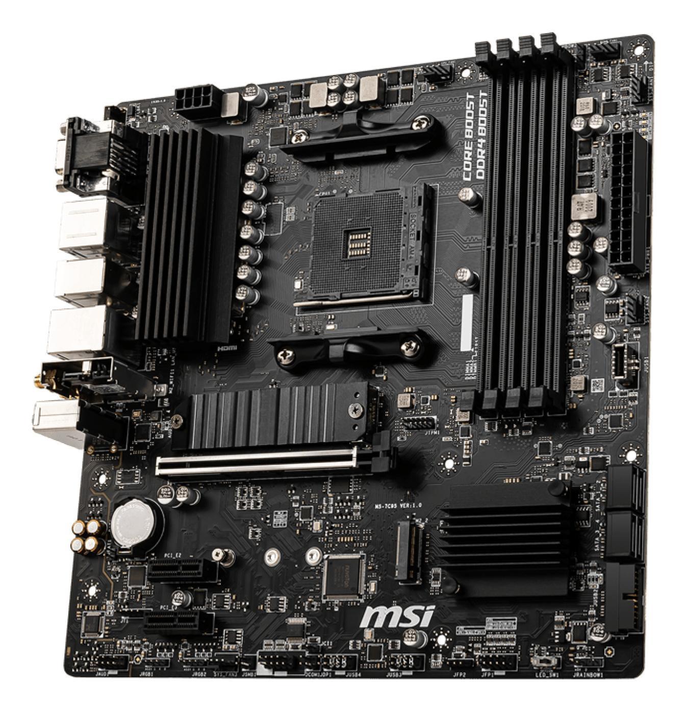 Pllakë Amë MSI B550M PRO-VDH WIFI / AMD B550 / AM4 / mATX / DDR4 / PCIe 4.0 / Wi-Fi - 3