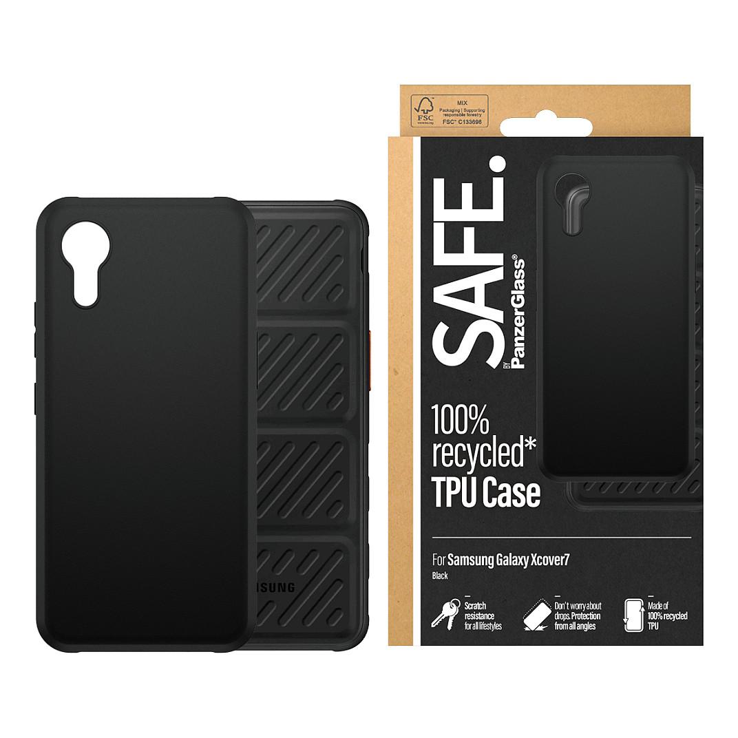 Case për Telefon SAFE. by PanzerGlass, TPU, për Samsung Galaxy XCover7 - Zezë - 2