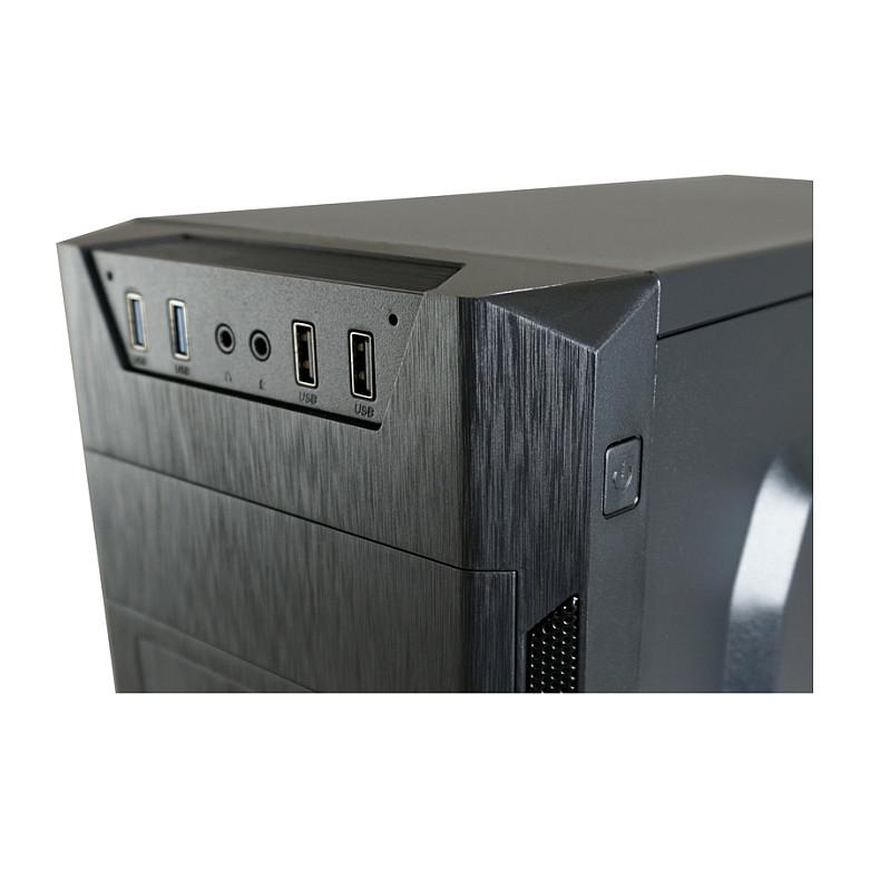 Kasë LC-Power 7040B / Midi-Tower / ATX / 2x USB 3.2 Gen1 + 2x USB 2.0 / 4x120mm – Zezë - 11