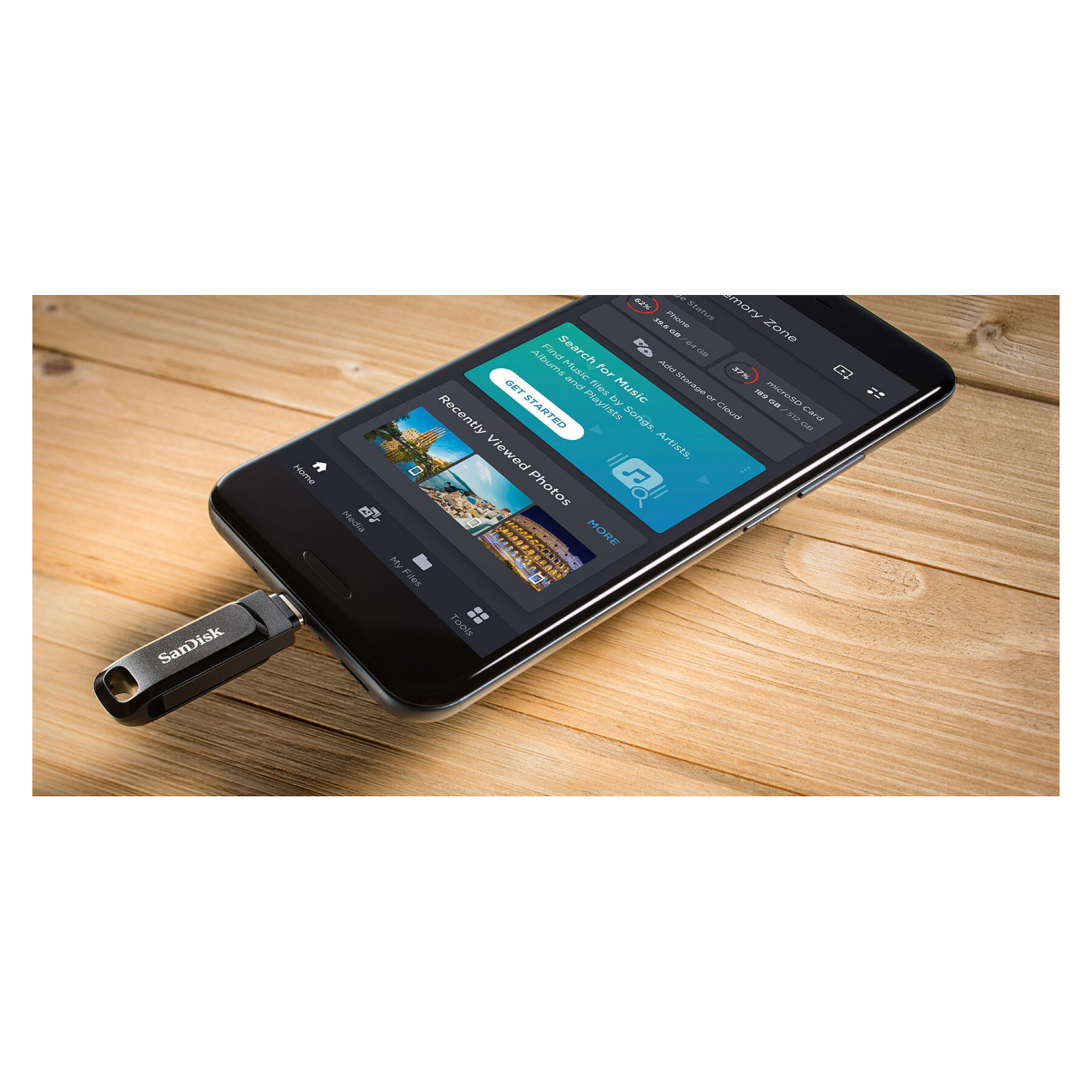 USB Flash Drive STICK 512GB USB 3.1 SanDisk Ultra Dual Drive Go Type-C - e zezë - 8