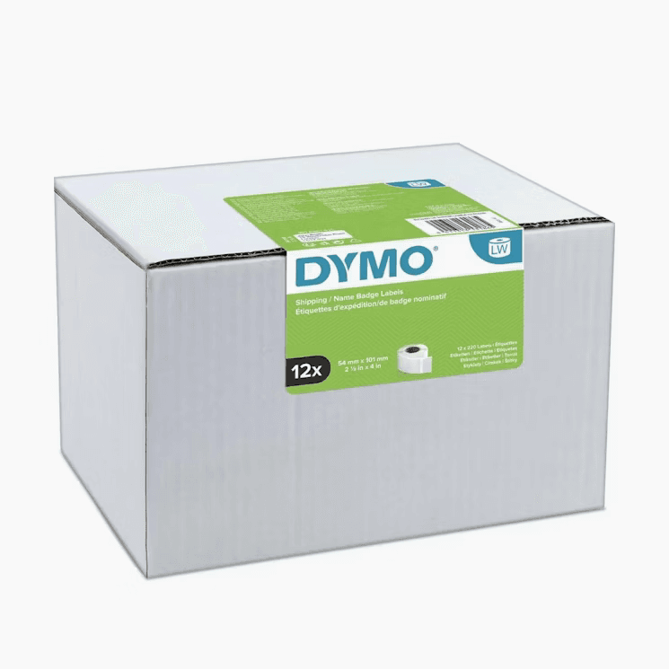 Shirit për Printer 3D Dymo Label L13186 / S0722420 / 12-Pack – Bardhë - 1