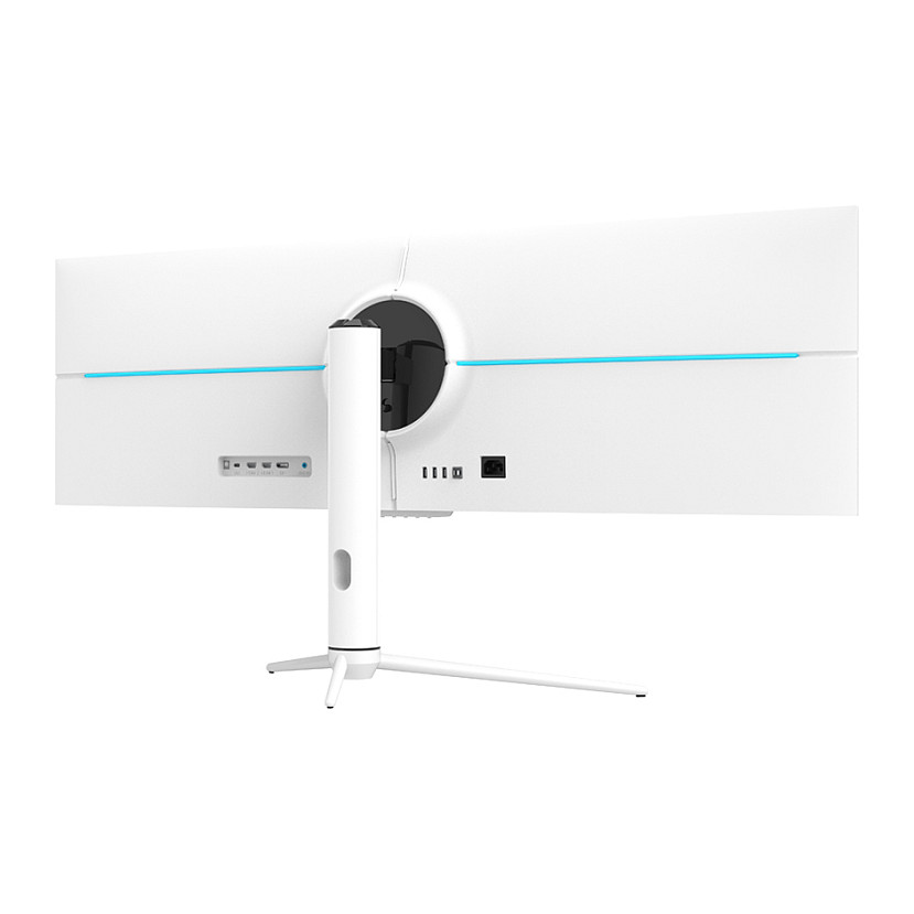 Monitor LC-Power LC-M44-DFHD-120 / 43.8" / Ultrawide Double Full HD IPS-ADS Curved/ 120Hz / 1ms / USB-C+HDMI+DP+USB - Bardhë - 5