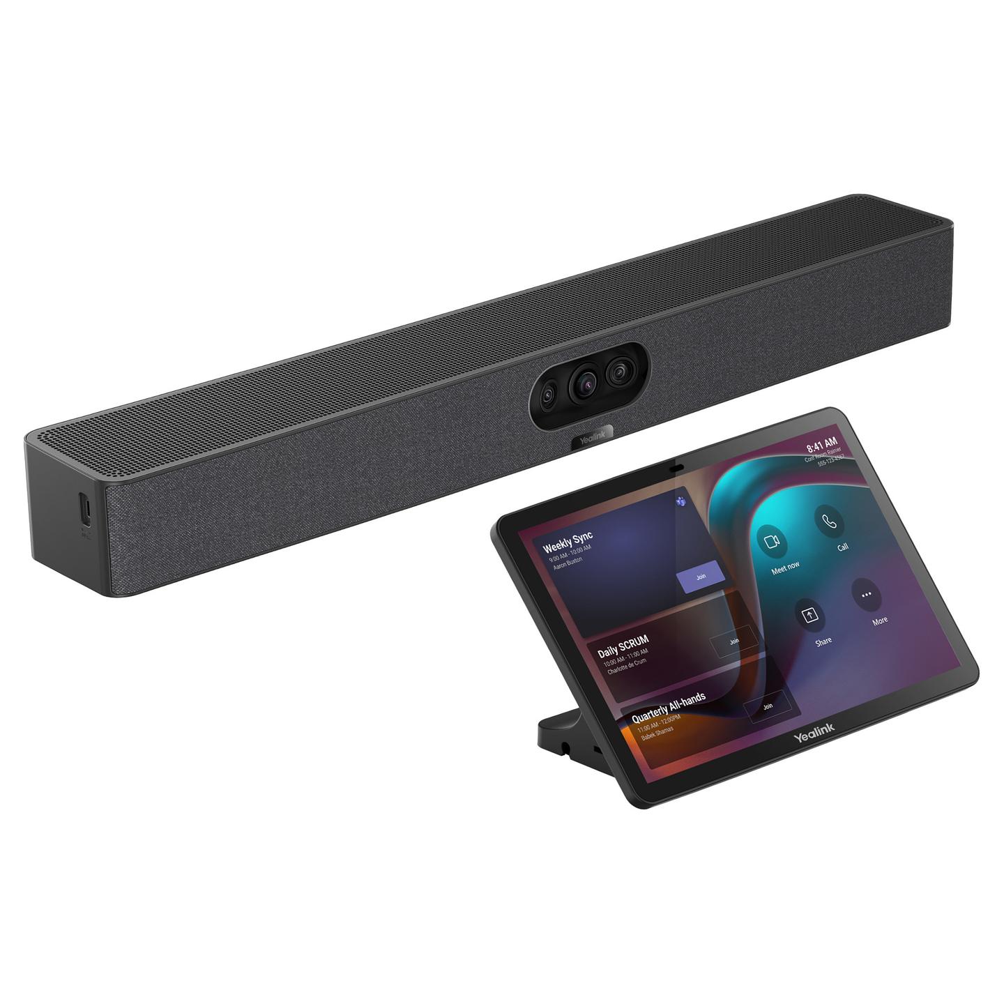 Sistem për Konferencë Yealink Bundle MeetingBar A25 + CTP25 / 4K / 151° / 8 MEMS Mikrofonë / USB WiFi - Hiri