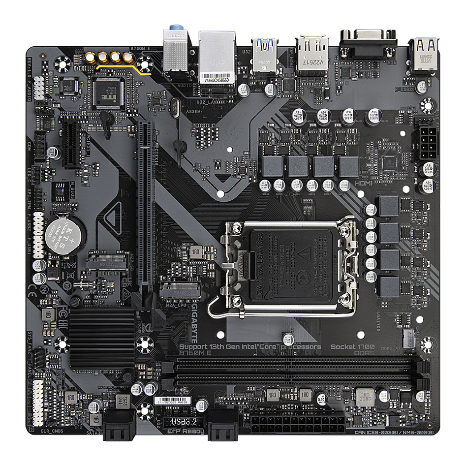 Pllakë Amë MB Intel Gigabyte B760M E / Intel Socket 1700 / DDR5 / mATX / HDMI+VGA+DP - 4