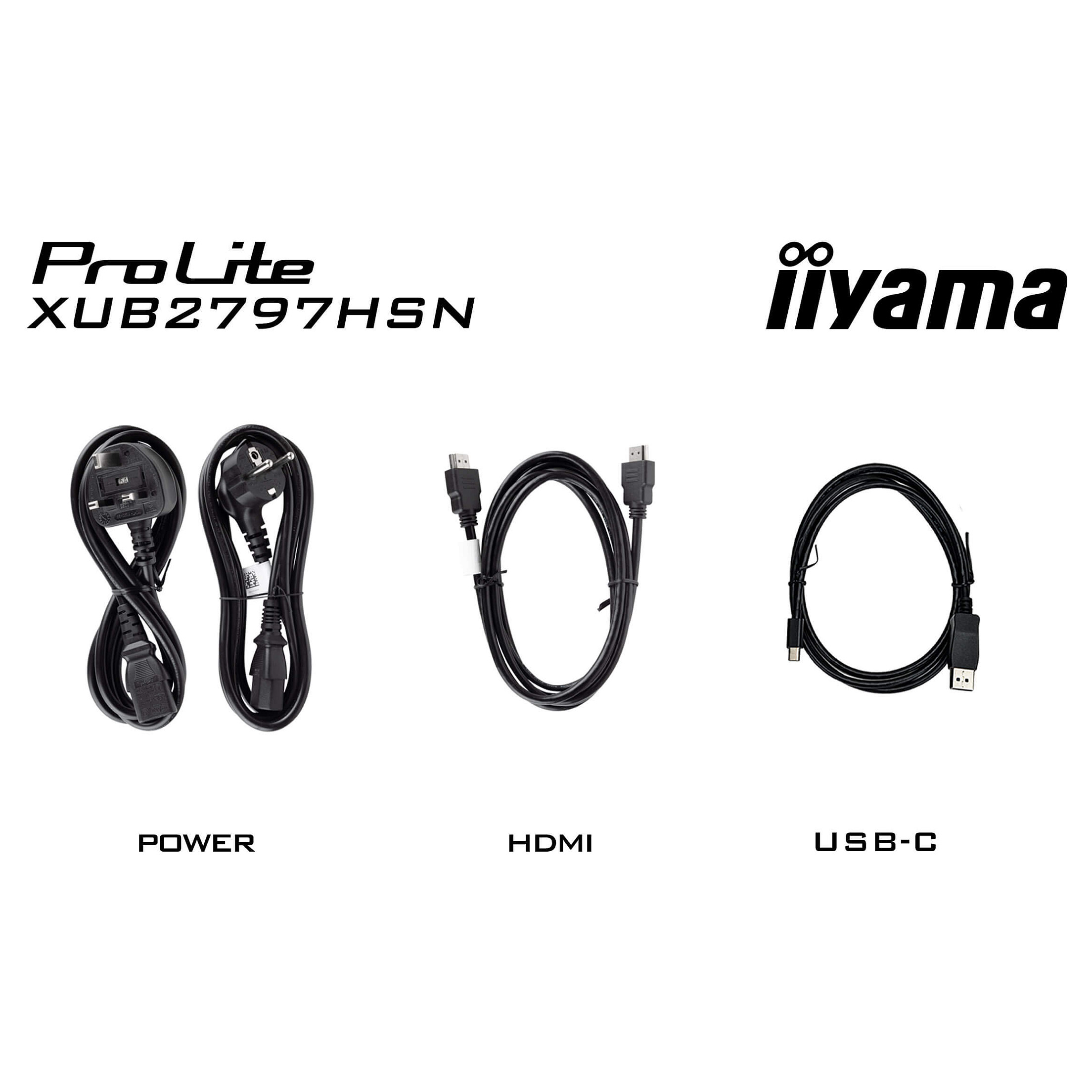 Monitor iiyama ProLite XUB2797HSN-B2 / 27″ / Full HD IPS LED / 100Hz / 1ms / USB-C + HDMI + DP - Zezë - 13