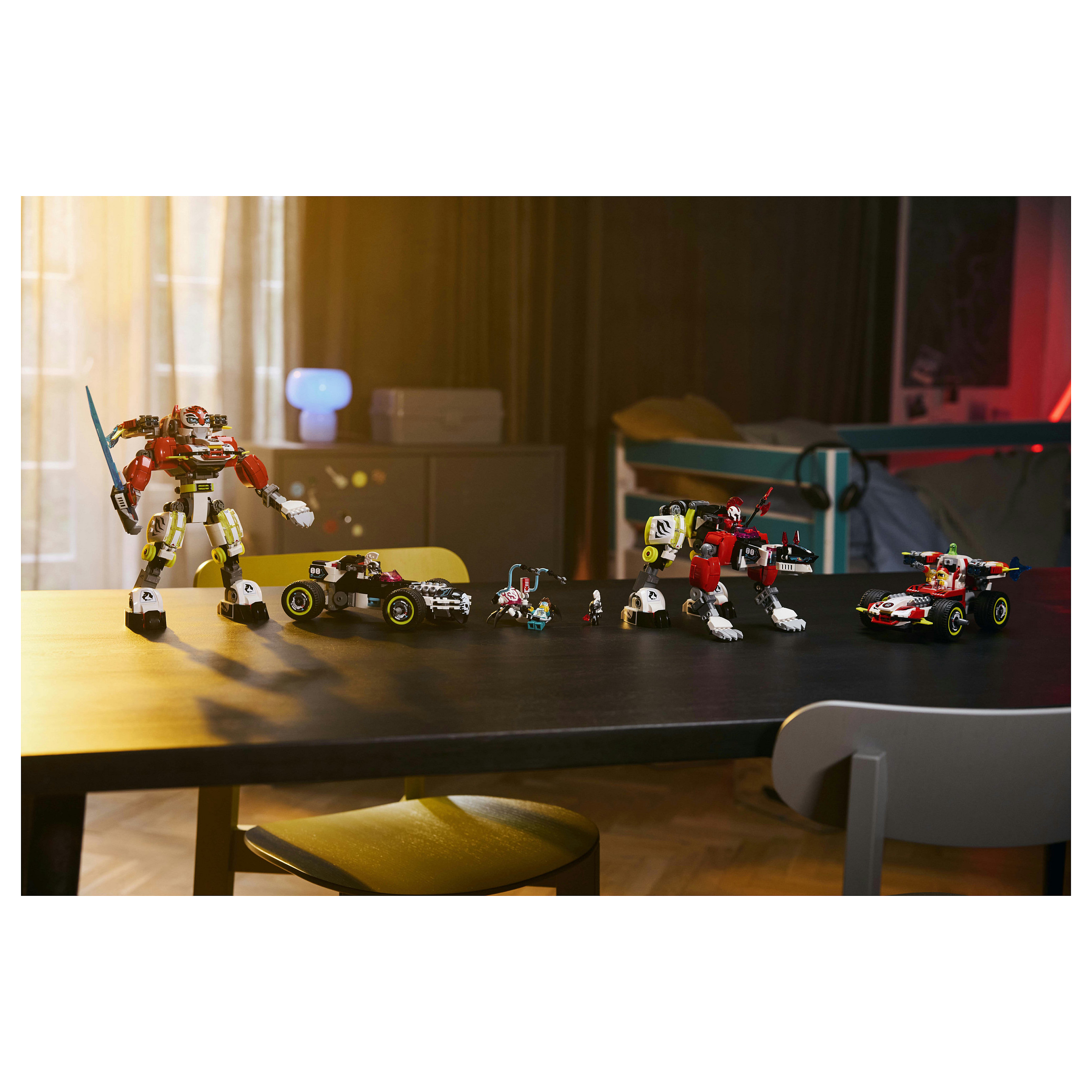 LEGO 71497 DREAMZzz Cooper's Tiger Mech & Zero's Hot Rod Car - 13