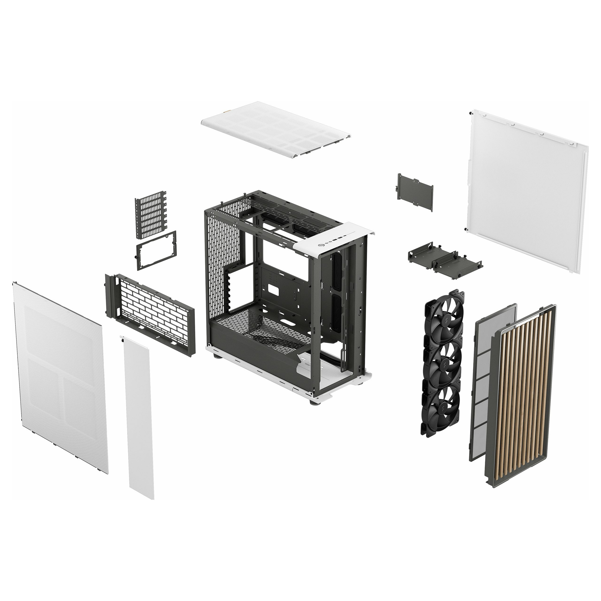 Kasë Midi Tower Fractal Design North XL Chalk – Bardhë - 17