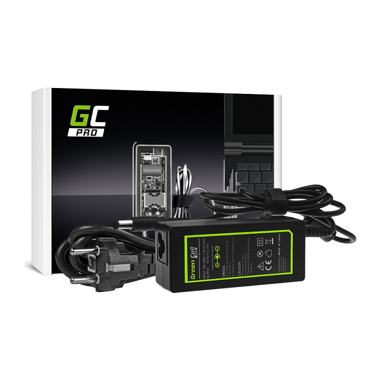 Adapter për Laptop Green Cell AD07AP / 65W / 19.5V / 3.34A / 7.4 × 5.0 mm - Zezë - 5