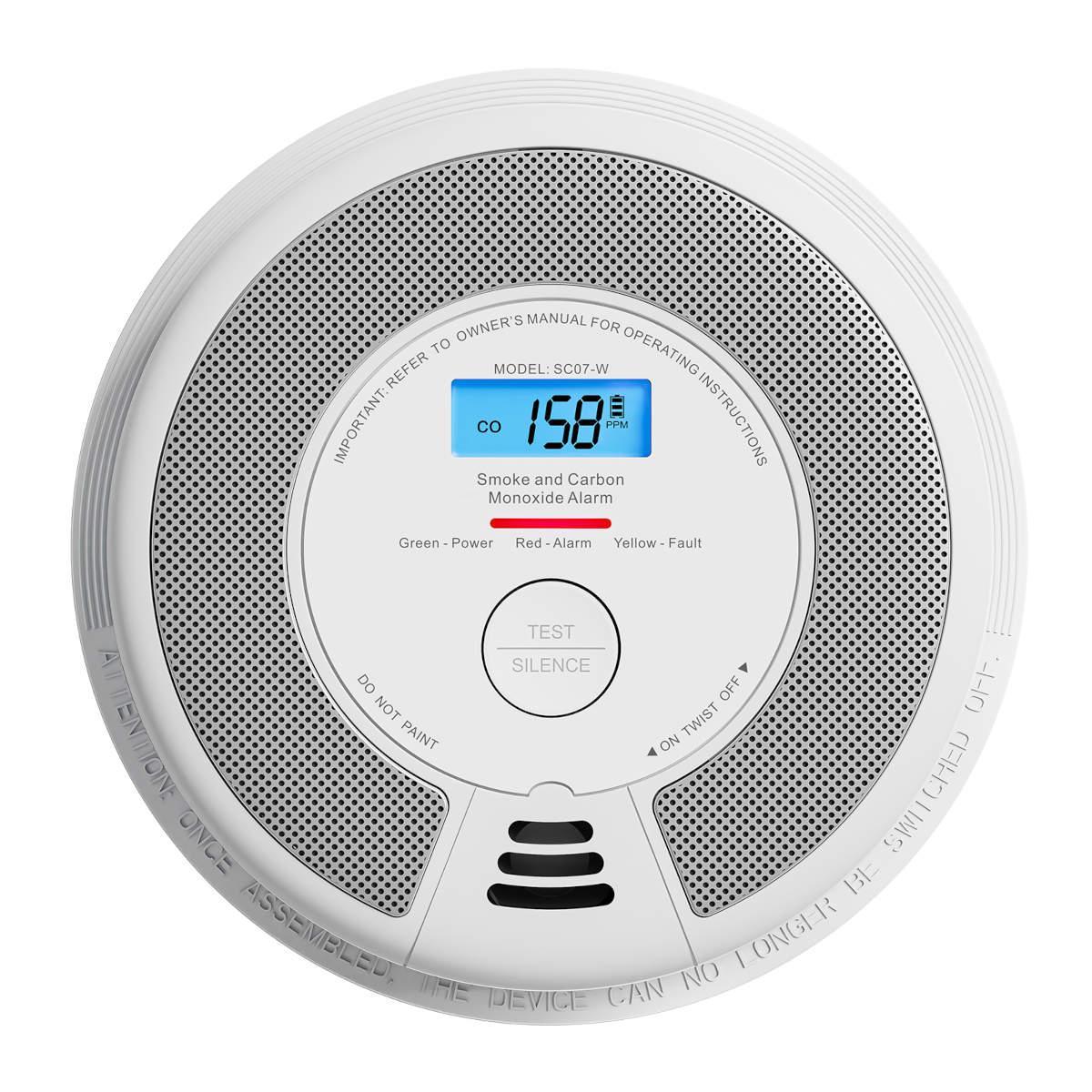 Detektues Tymi dhe CO X-Sense SC07-W / ZASXS00148WEU / 2-in-1 / LCD / 10-Year Battery – Bardhë/Gri