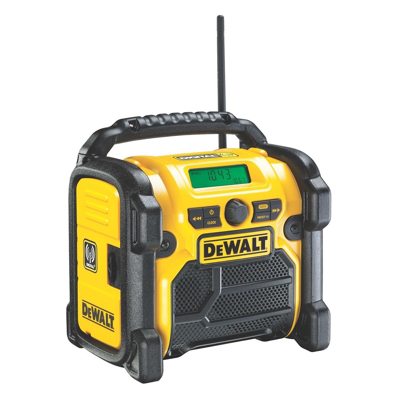 Radio DeWALT DCR020-QW, 10.8-18V, DAB+/FM, AUX, USB - Verdhë/Zezë - 2