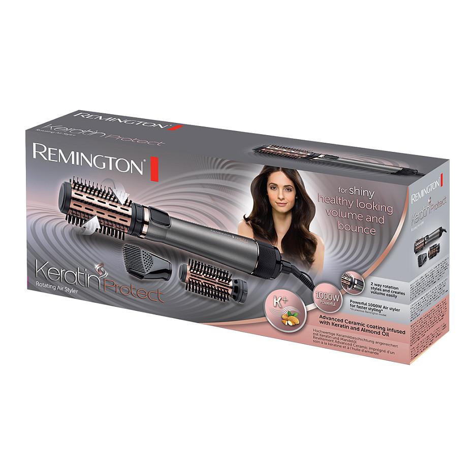 Stilues për flokë me ajër Remington Keratin Protect AS8810 / Rotating / Ceramic / 1000 W / 2 Furça - Zezë/Ari/Hiri - 2