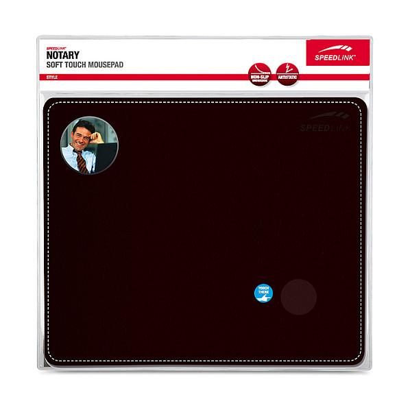 Mauspad Speedlink NOTARY Soft Touch / SL-6243-LBK / 230 × 190 mm / Bazë kundër rrëshqitjes – Zezë - 2
