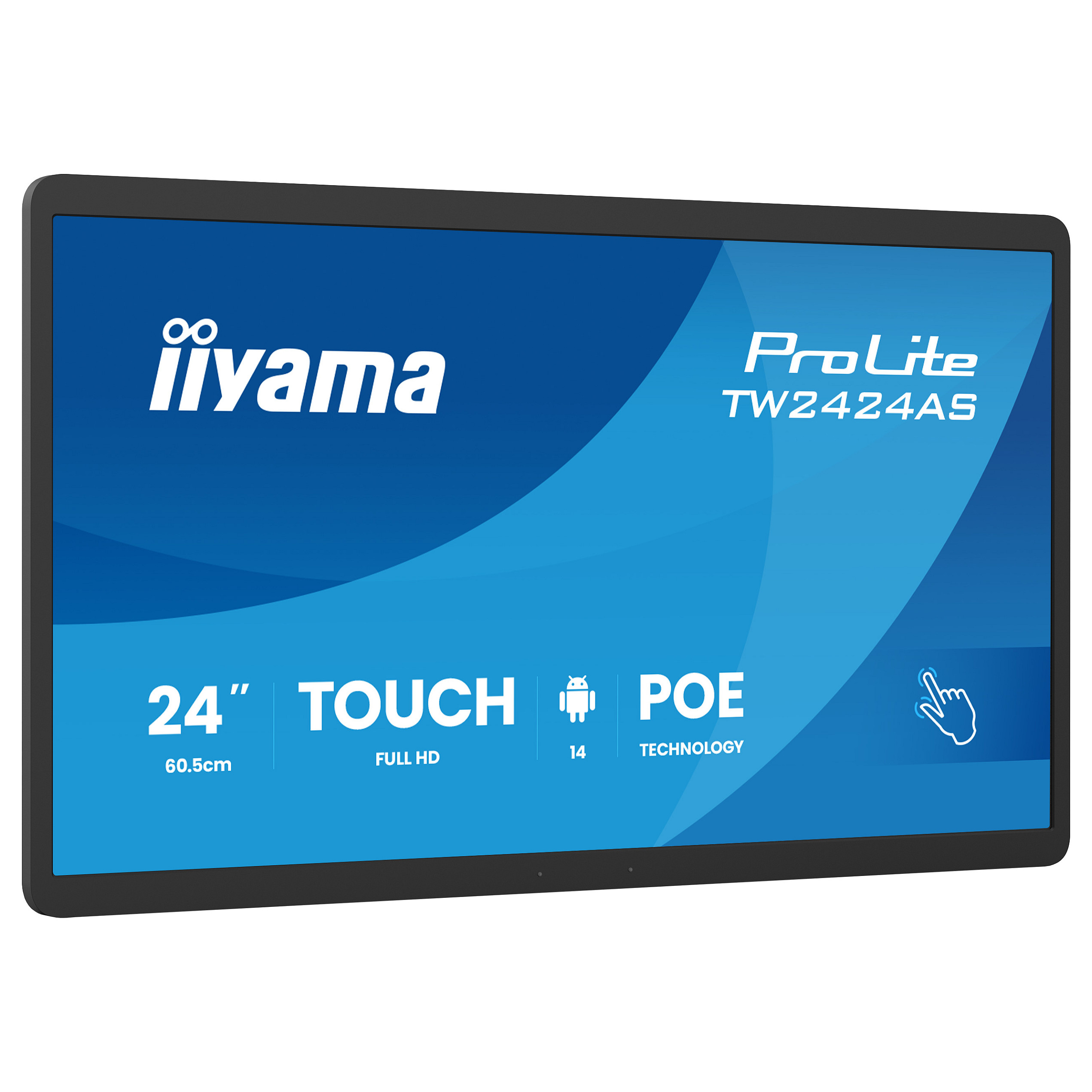 Monitor iiyama TW2424AS-B3P / 23.8" / Full HD IPS Multi Touch / 14ms / USB-C - Zezë - 1