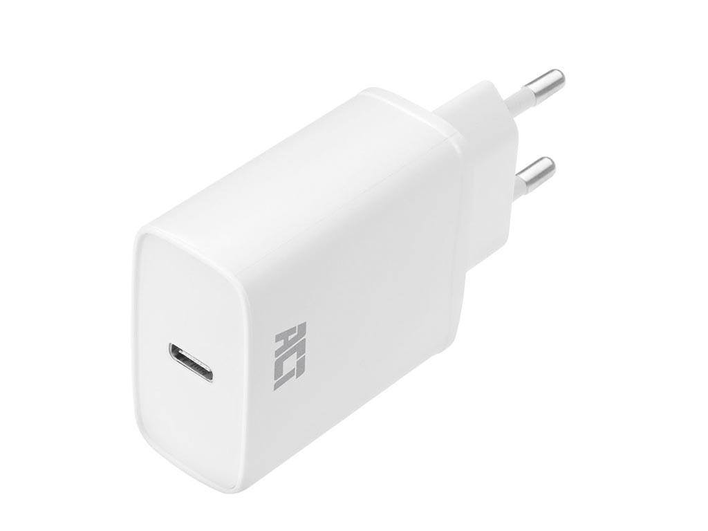 Karikues USB-C ACT AC2100, 20W, 1x USB-C, Power Delivery 3.0 - Bardhë