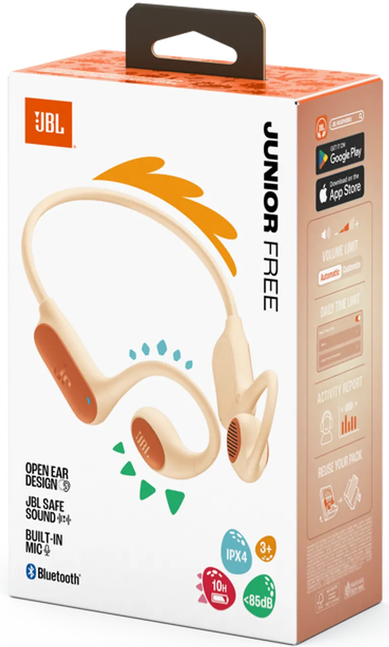 Kufje pa Kabllo JBL JR Free - Peach - 2