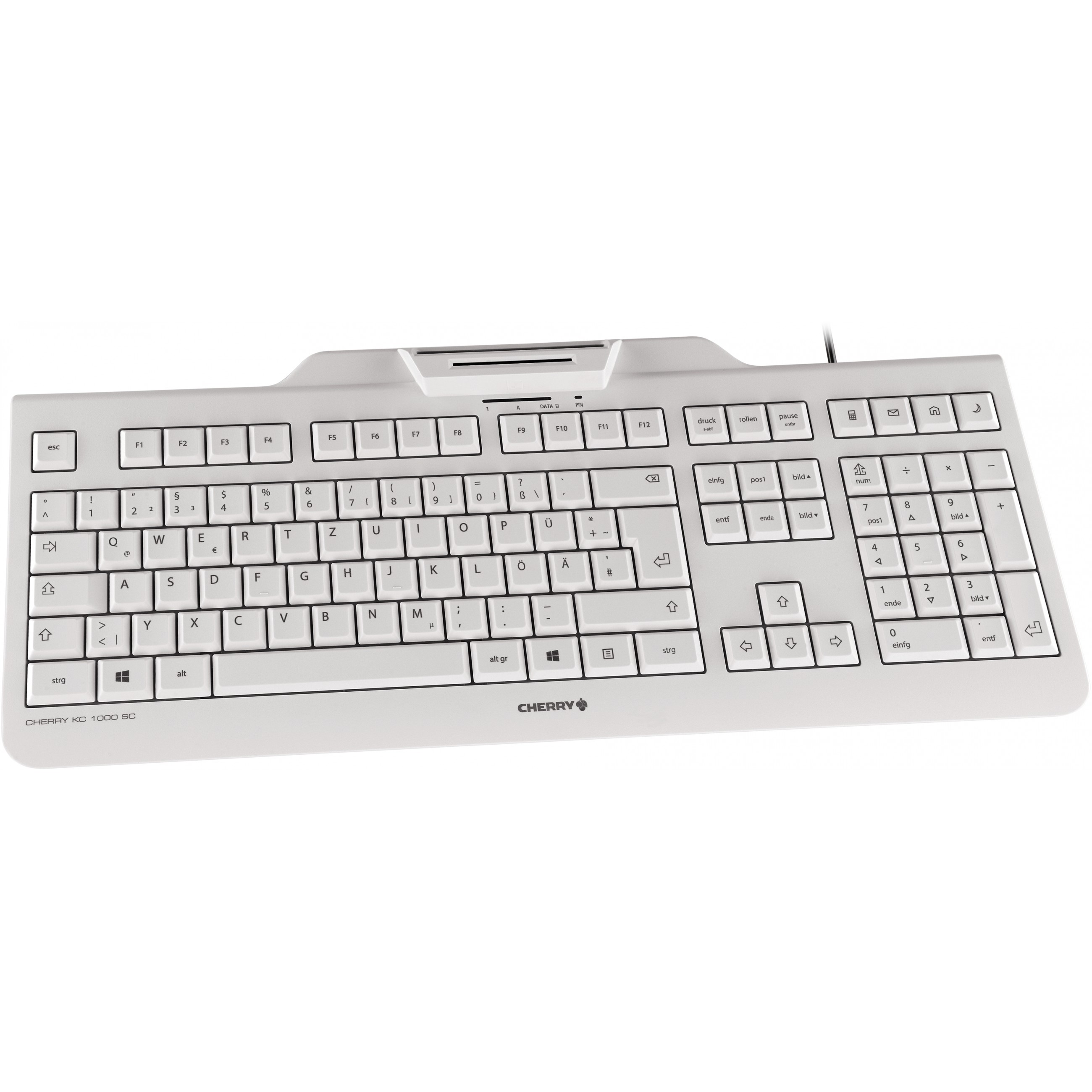 Tastierë Me kabllo CHERRY KC 1000 SC / 104 Taste / Smart Card Reader / USB / QWERTY US - Hiri - 2