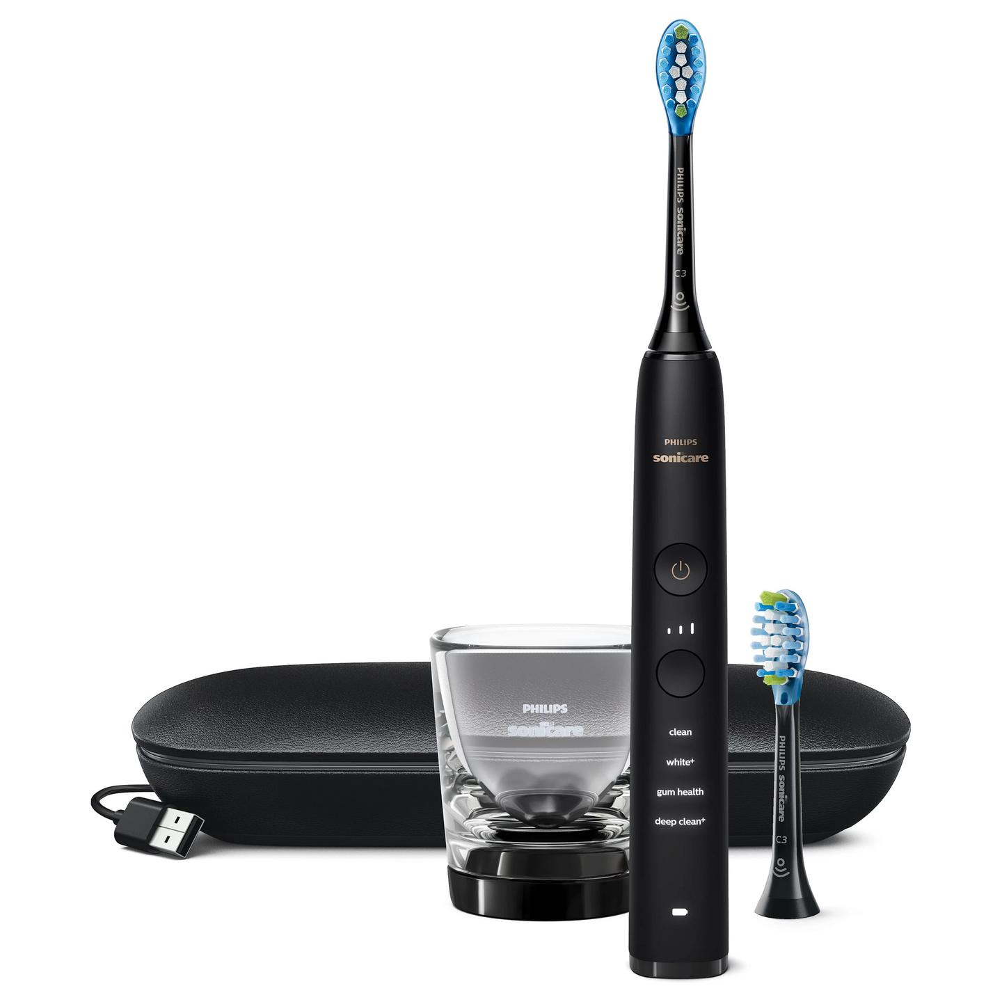 Furçë dhëmbësh elektrike Philips Sonicare DiamondClean 9000 HX9913/18 / Sonic / 62.000 lëvizje/min / 4 Mode / 3 Intensitete / Bluetooth / App – Zezë - 3