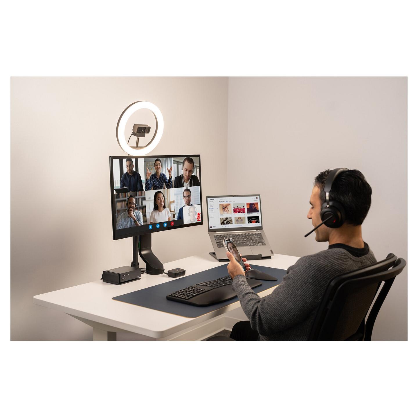 Kufje pa kabllo Kensington H3000 / Bluetooth 5.2 / Over-Ear / 40mm / Mikrofon / Noise Cancelling - Zezë - 21