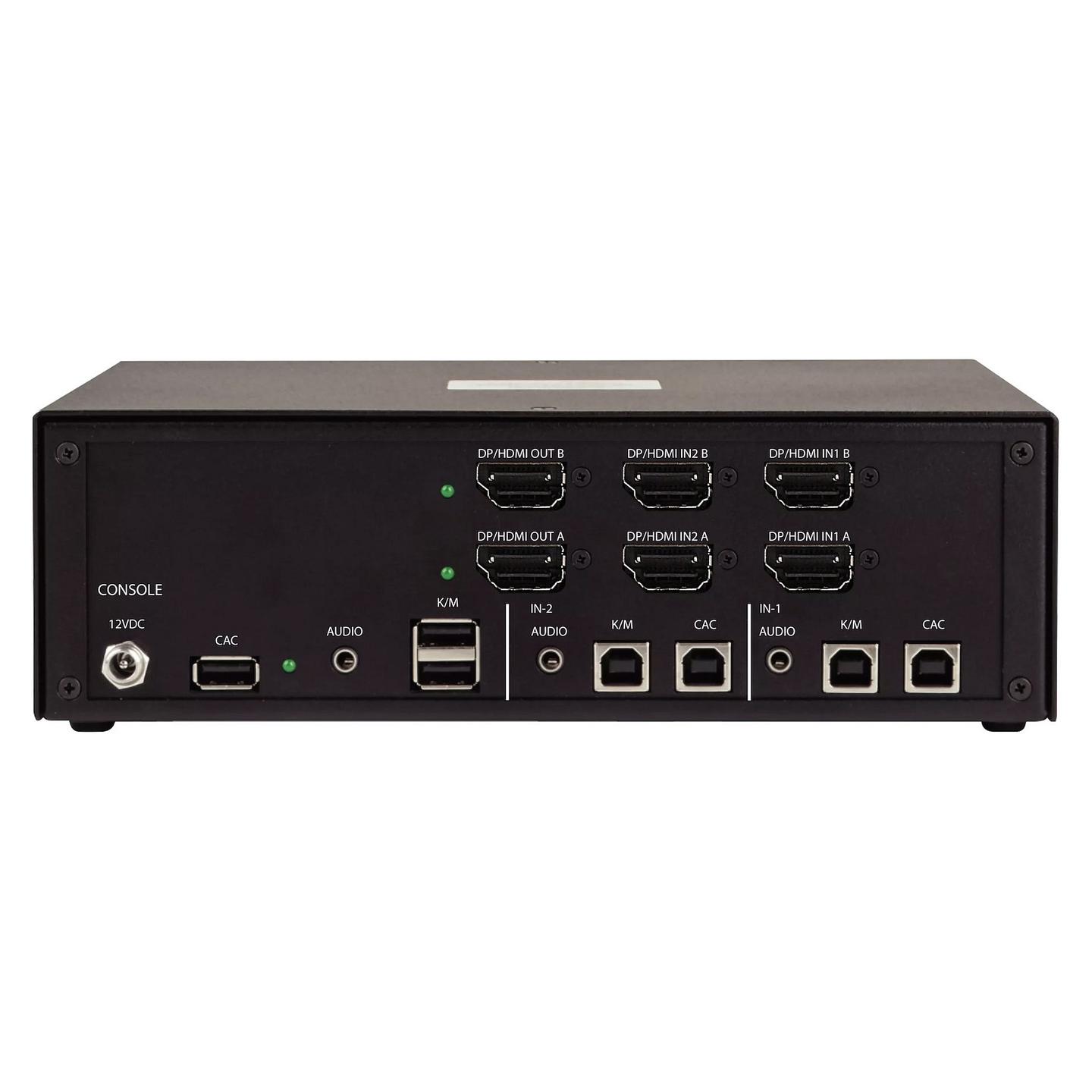 KVM Switch StarTech.com CK4-HP202C, 2-Port, Dual Monitor, HDMI/DisplayPort, 4K 60Hz, NIAP 4.0, CAC - Zezë - 2