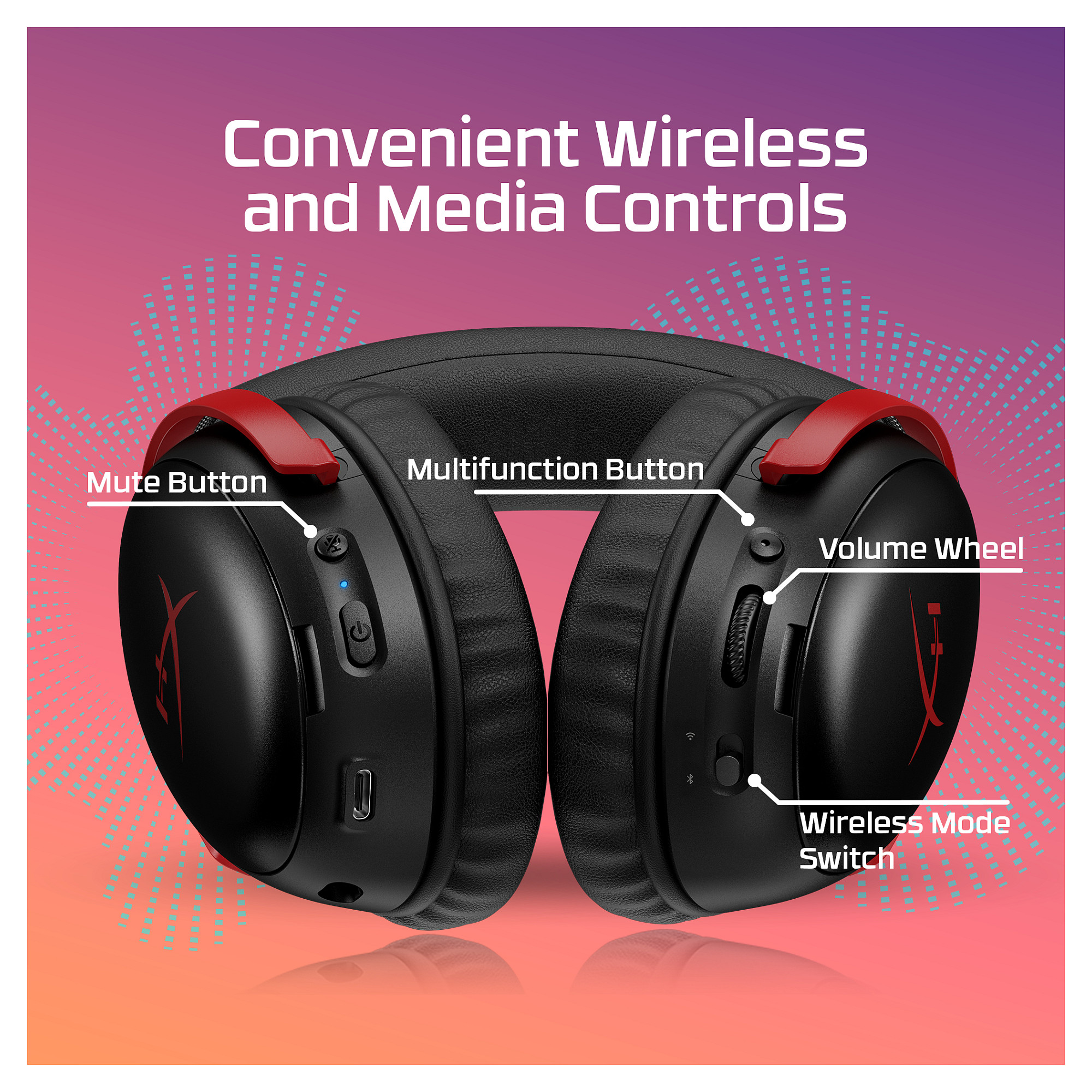 Kufje Gaming  HyperX Cloud III S Wireless / 2.4 GHz + Bluetooth - Zezë - 10