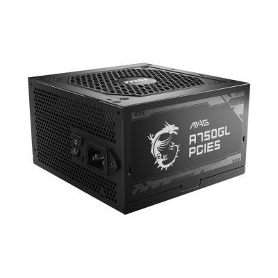 Furnizues Energjie MSI MAG A750GL PCIE5, 750W, ATX, Full Modular, ATX 3.0 - Zezë - 1