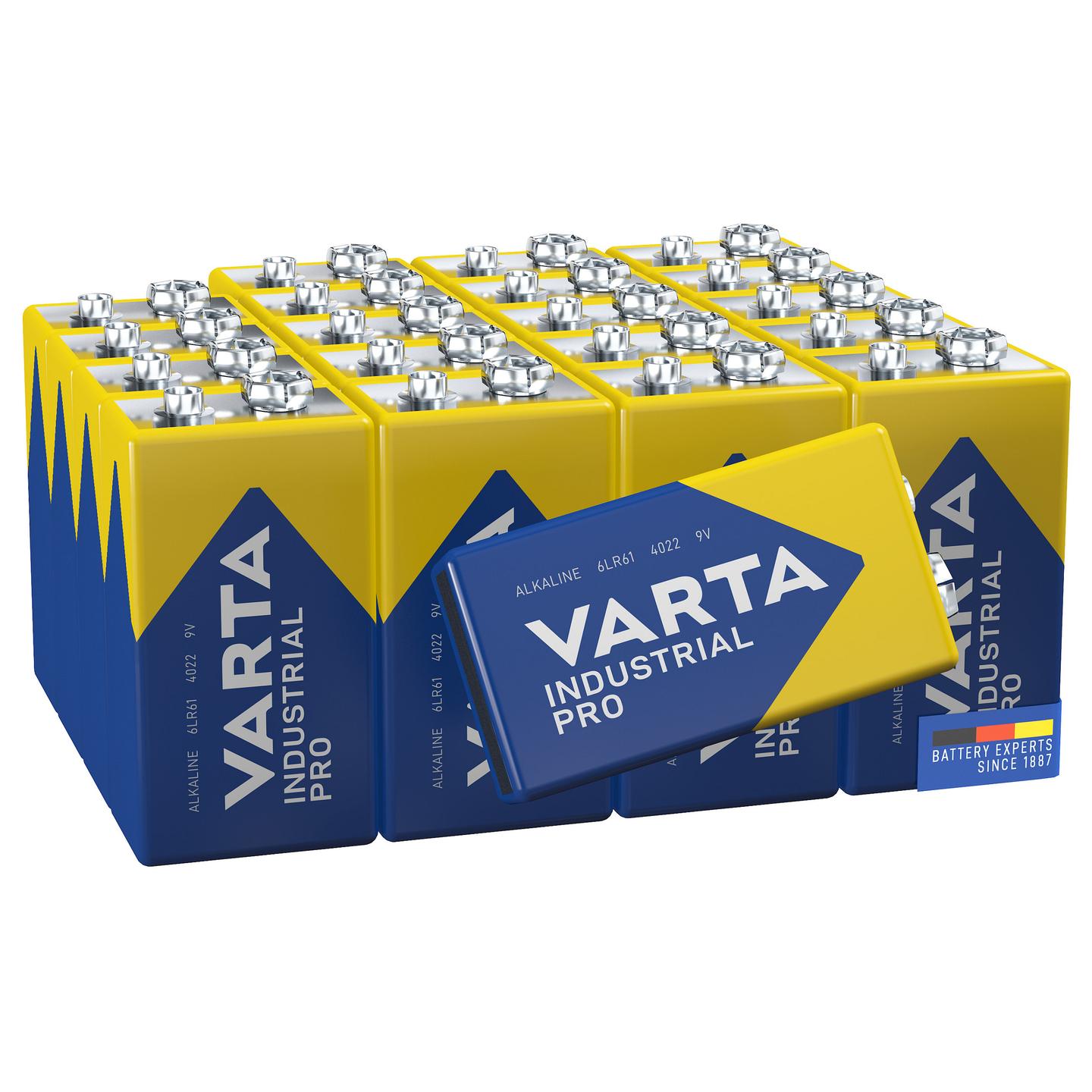 Bateri 9V E‑Block (6LR61) Industrial Pro / 1Pack / Varta - 2