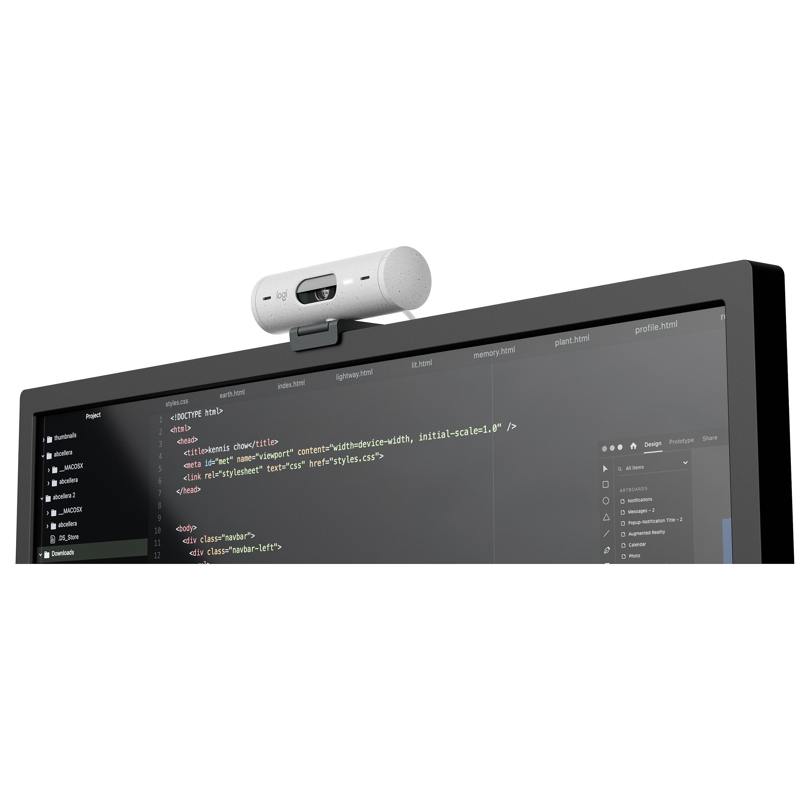 Logitech Brio 100 Full HD Webcam, 1080p, 2MP, Built-in Microphone, Privacy Shutter, USB-A – Graphite - 4