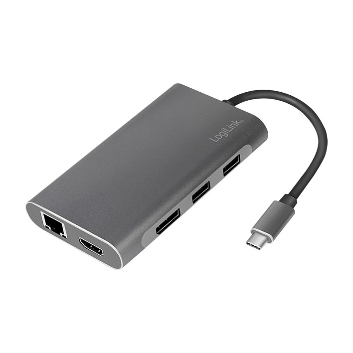 Docking Station LogiLink UA0382 / USB 3.2 Gen 1 / HDMI 4K 30Hz / DisplayPort / Gigabit Ethernet / USB-C PD 100W / 8-Port – Argjend - 8