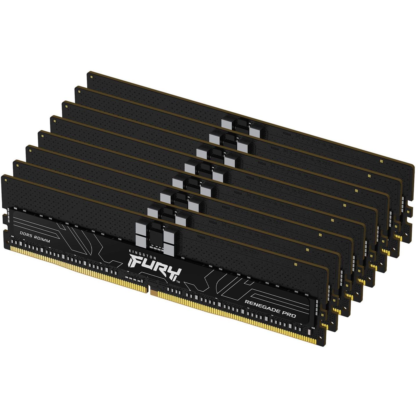 RAM Memorie DDR5 Kingston FURY Renegade Pro / 256GB (8x32GB) / RDIMM / 6400MT/s / CL32 / 288-pin - Zezë