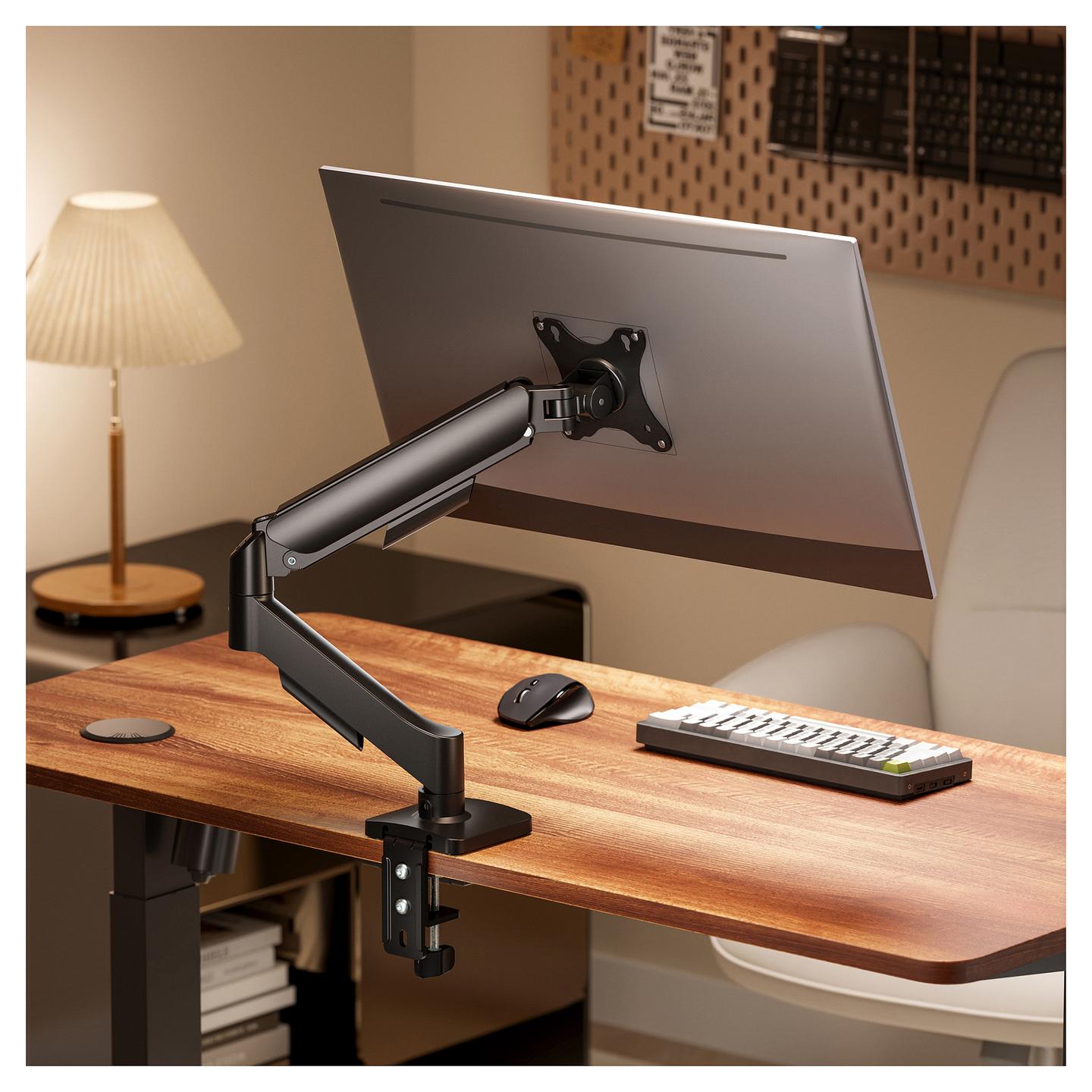 Mbajtëse për Monitor Equip 650130 / 1 Monitor / 17–32" / deri 9kg / VESA 75x75 & 100x100 / Gas Spring / Rotacion 360° - Zezë - 7