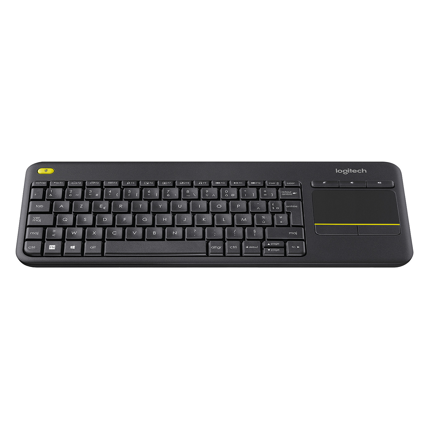 Tastierë Pa kabllo Logitech K400 Plus / 920-007129 / Touchpad / 2.4 GHz Wireless / AZERTY FR - Zezë