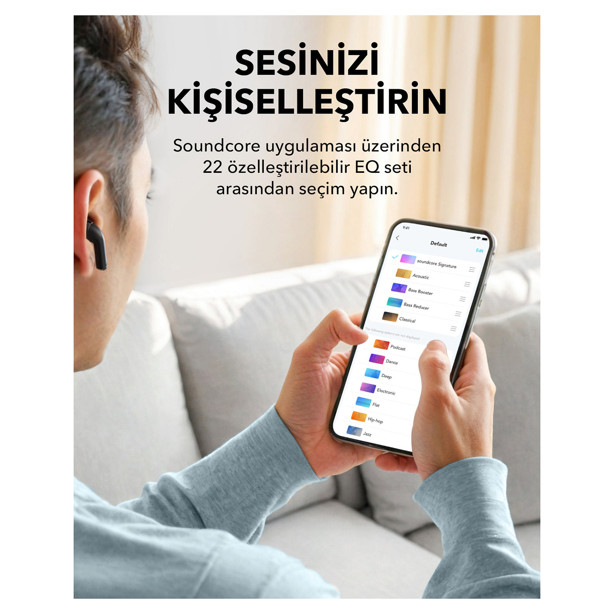 Kufje pa Kabllo Anker Soundcore K20i – Zezë - 11