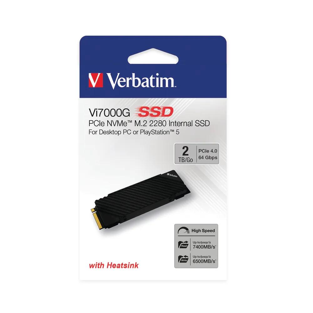 SSD e Brendshme Verbatim Vi7000G, 2TB, M.2 2280, PCIe 4.0 x4, NVMe - 3