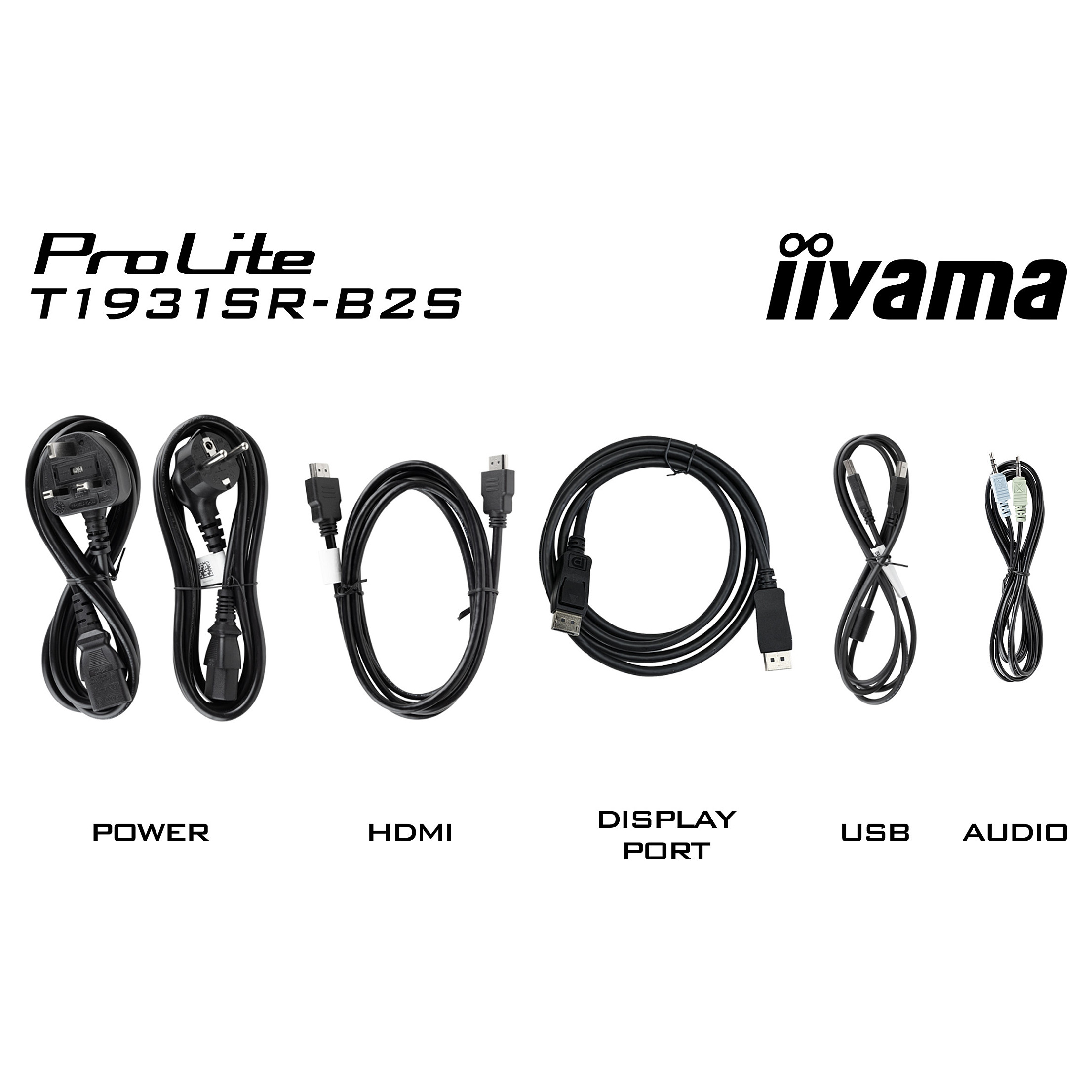 Monitor iiyama ProLite T1931SR-B2S / 19" / SXGA IPS / 14ms / HDMI+DisplayPort+VGA / Touch - Zezë - 24