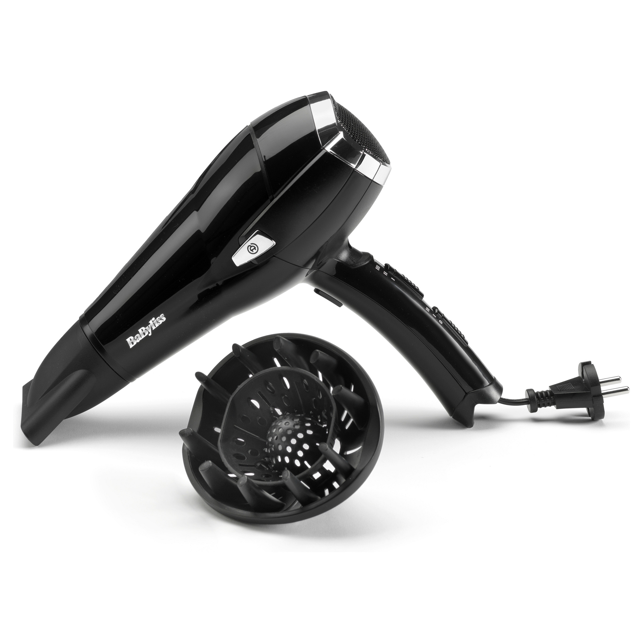 Tharëse për flokë BaByliss CordKeeper 2000 D374DE / 2000W / Ionic / Ceramic / 3 Temperatura / 2 Shpejtësi / Difuzor – Zezë - 12