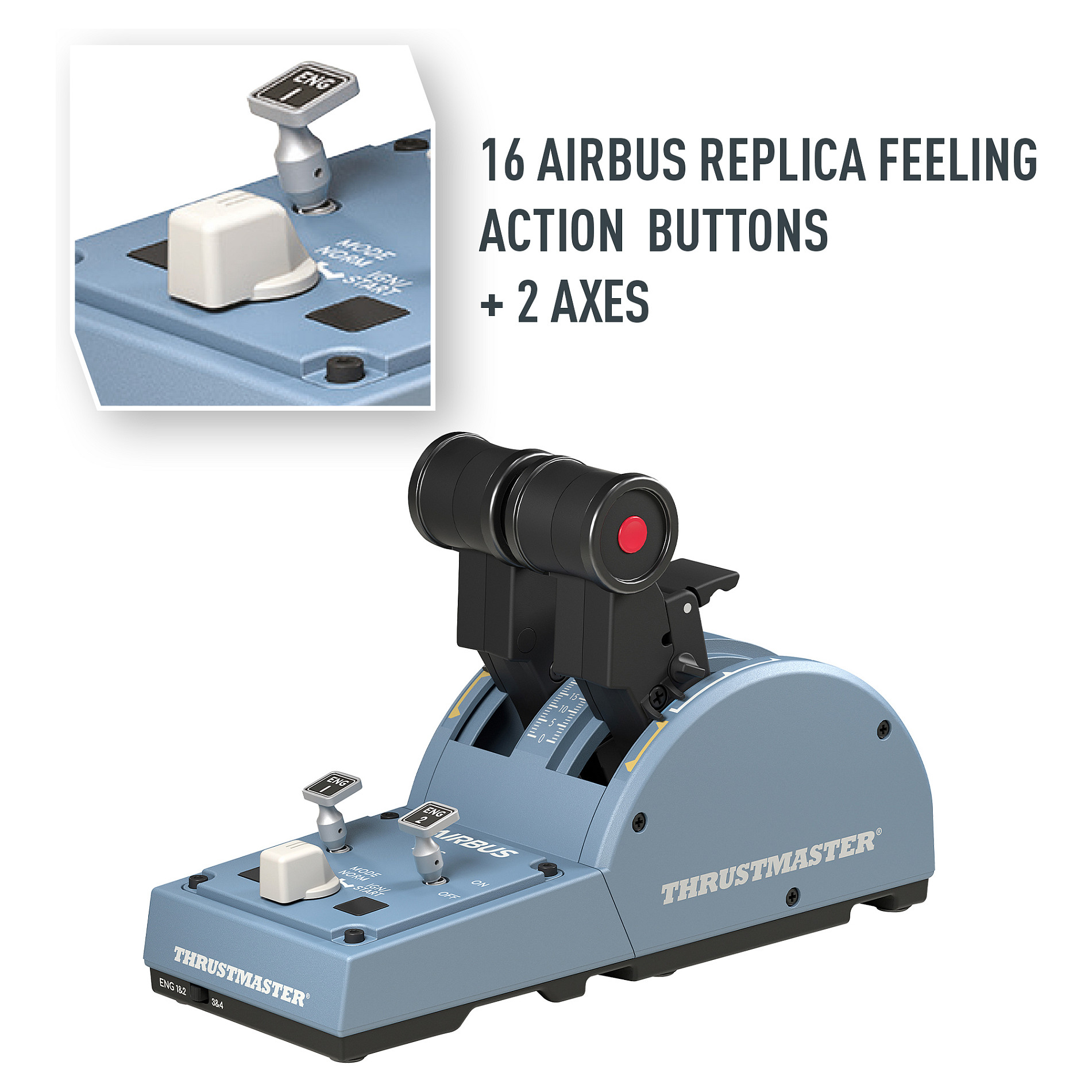 Kontroller Thrustmaster AddOn TCA Quadrant Airbus Edition - 6