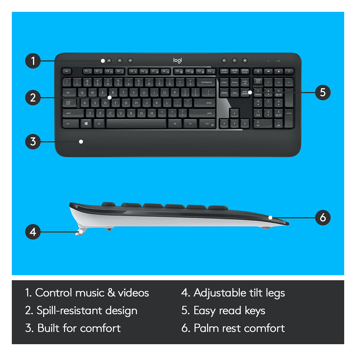 Combo (Tastierë & Maus) Logitech MK540 Advanced 2.4 GHz - 20
