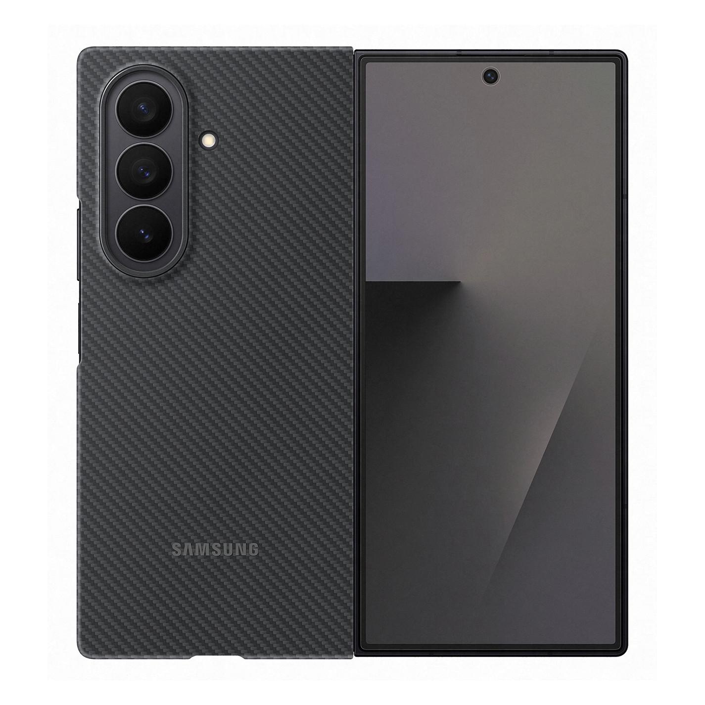 Case për Telefon Samsung Carbon Shield për Galaxy Z Fold7, Aramidë, 0.8mm - Zezë