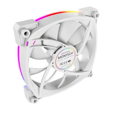 Ftohës për Kasë Montech RX120 / 120mm / 800-1600 RPM / 3-Pack – Bardhë