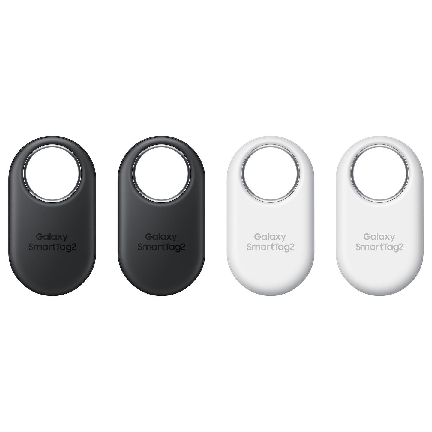 Gjurmues Bluetooth Samsung Galaxy SmartTag2, 4 copë, Bluetooth 5.3, UWB, IP67 - Zezë/Bardhë