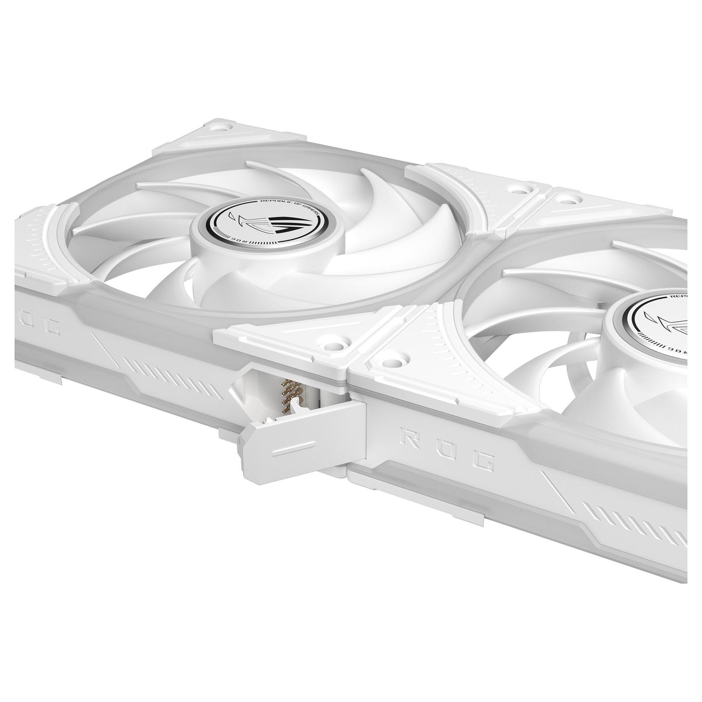 Ftohës për Kasë ASUS ROG Eurux GR120 ARGB, 120mm, PWM, 2600 RPM, 85 CFM, ARGB - Bardhë - 17